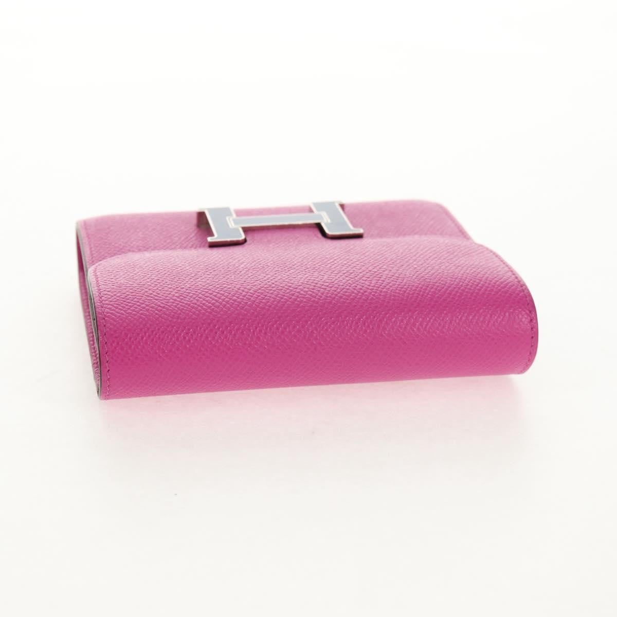 Hermes Constance Slim Wallet Epsom, PURPLE, LEATHER, Wallets
