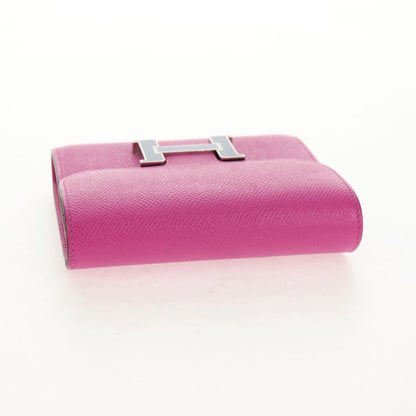 Hermes Constance Slim Wallet Epsom, PURPLE, LEATHER, Wallets