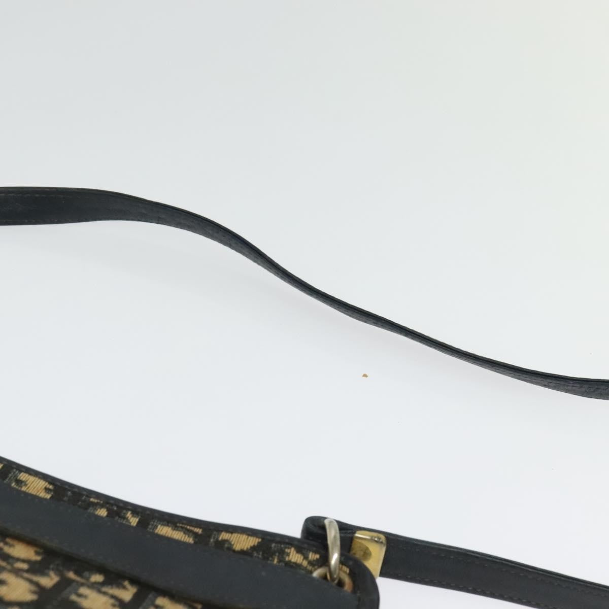 Christian Dior Vintage Trotter Crossbody Bag Canvas, BROWN, CANVAS, Shoulder bag