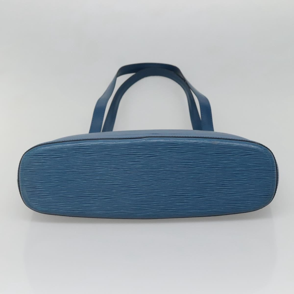 Louis Vuitton Lussac Handbag Epi Leather, BLUE, LEATHER, Shoulder bag