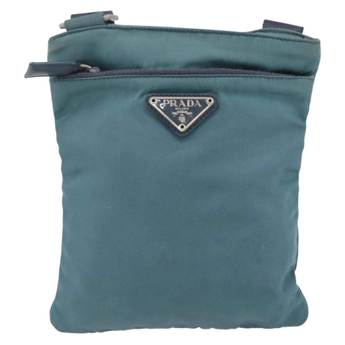 Prada Vintage Shoulder Bag Tessuto, BLUE, NYLON, Shoulder bag
