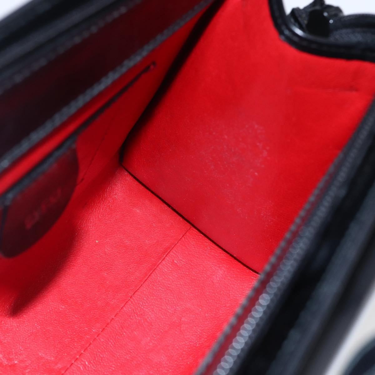 Gucci Vintage Square G Camera Shoulder Bag Leather, BLACK, LEATHER, Shoulder bag