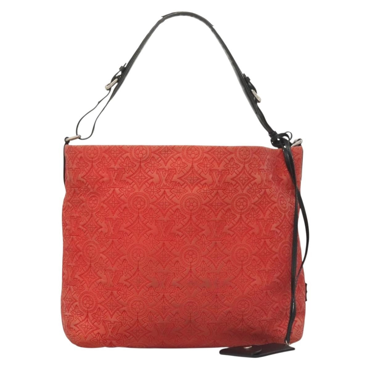 Louis Vuitton Antheia Hobo Leather, ORANGE, LEATHER, Shoulder bag