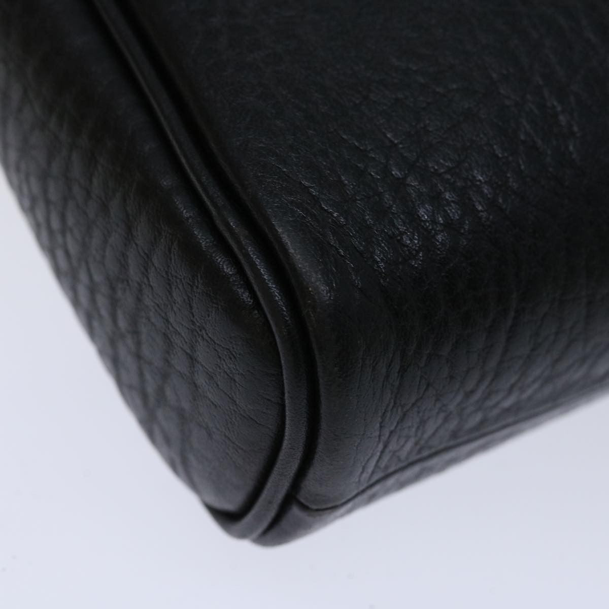 Burberry Zip Clutch Leather, BLACK, LEATHER, Clutche & pouche