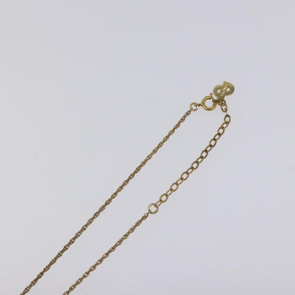 Christian Dior Logo Heart Pendant Necklace Metal, GOLD, METAL, Necklace