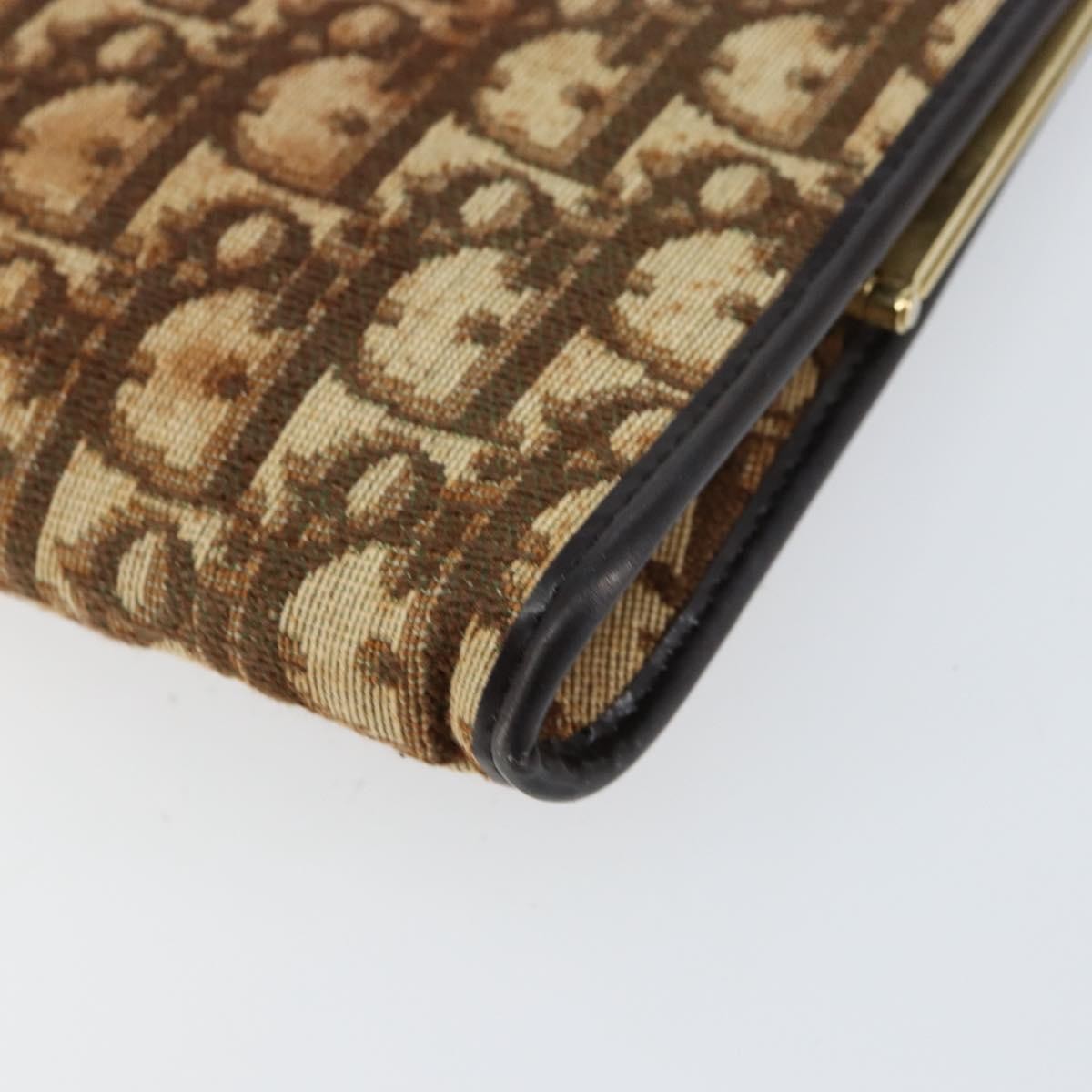 Christian Dior Vintage Trotter Pouch Diorissimo Canvas, BROWN, CANVAS, Clutche & pouche