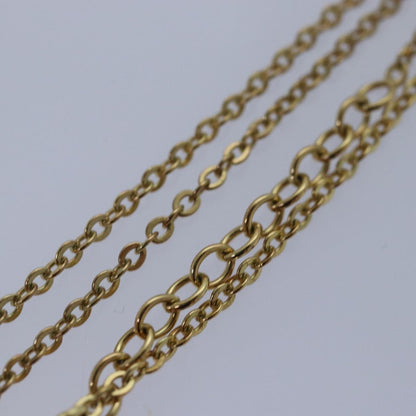 Christian Dior CD Pendant Necklace Gold-plated, GOLD, METAL, Necklace