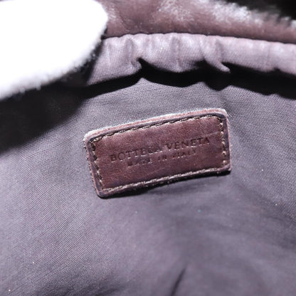 Bottega Veneta Front Pocket Messenger Bag Intrecciato Nappa, BROWN, LEATHER, Crossbody bag