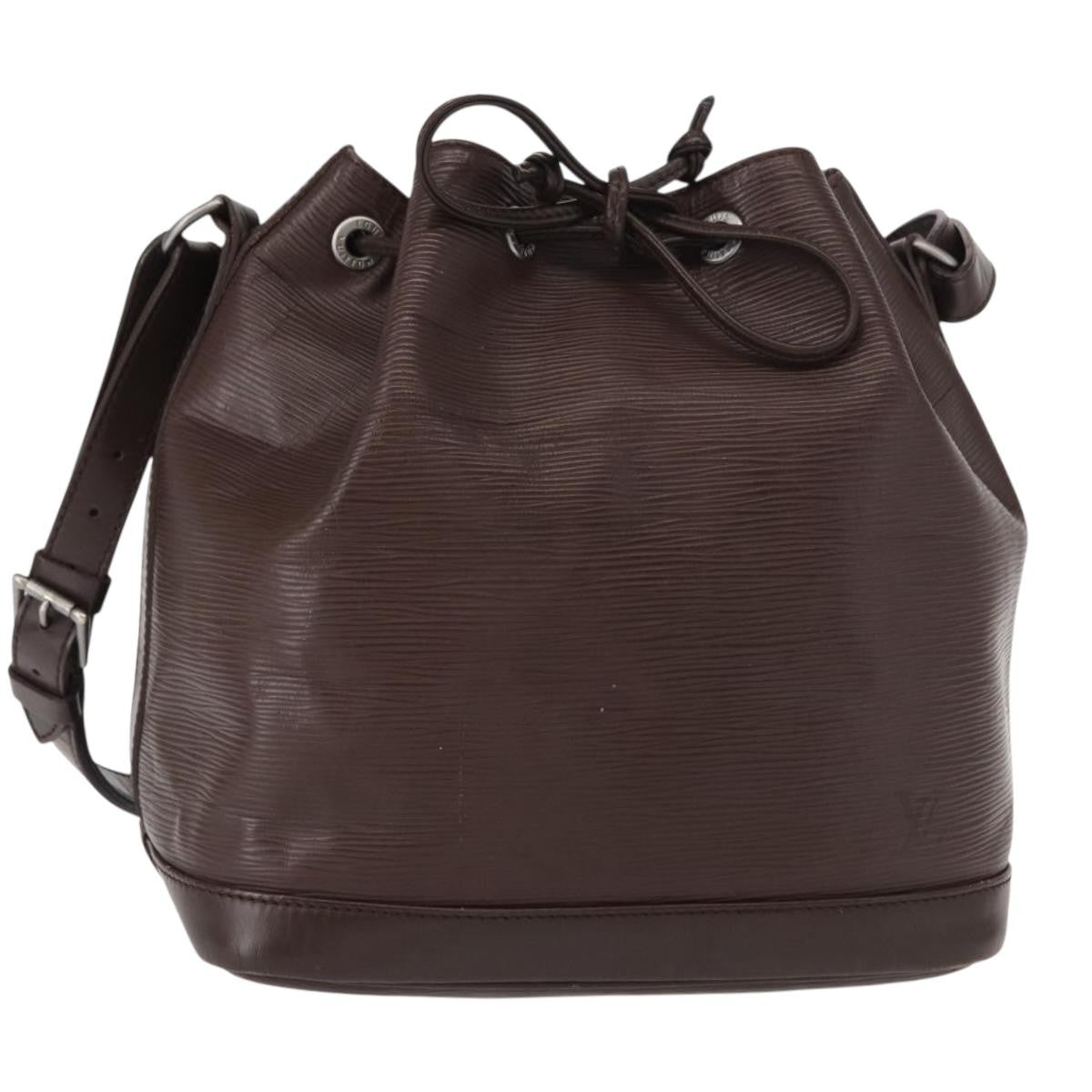 Louis Vuitton Petit Noe Handbag Epi Leather, BROWN, LEATHER, Shoulder bag