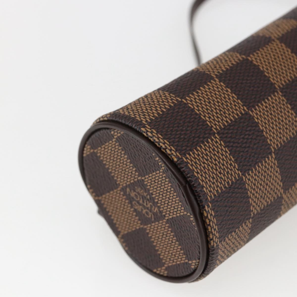 Louis Vuitton Papillon Pochette Damier, Brown, Canvas, Clutch