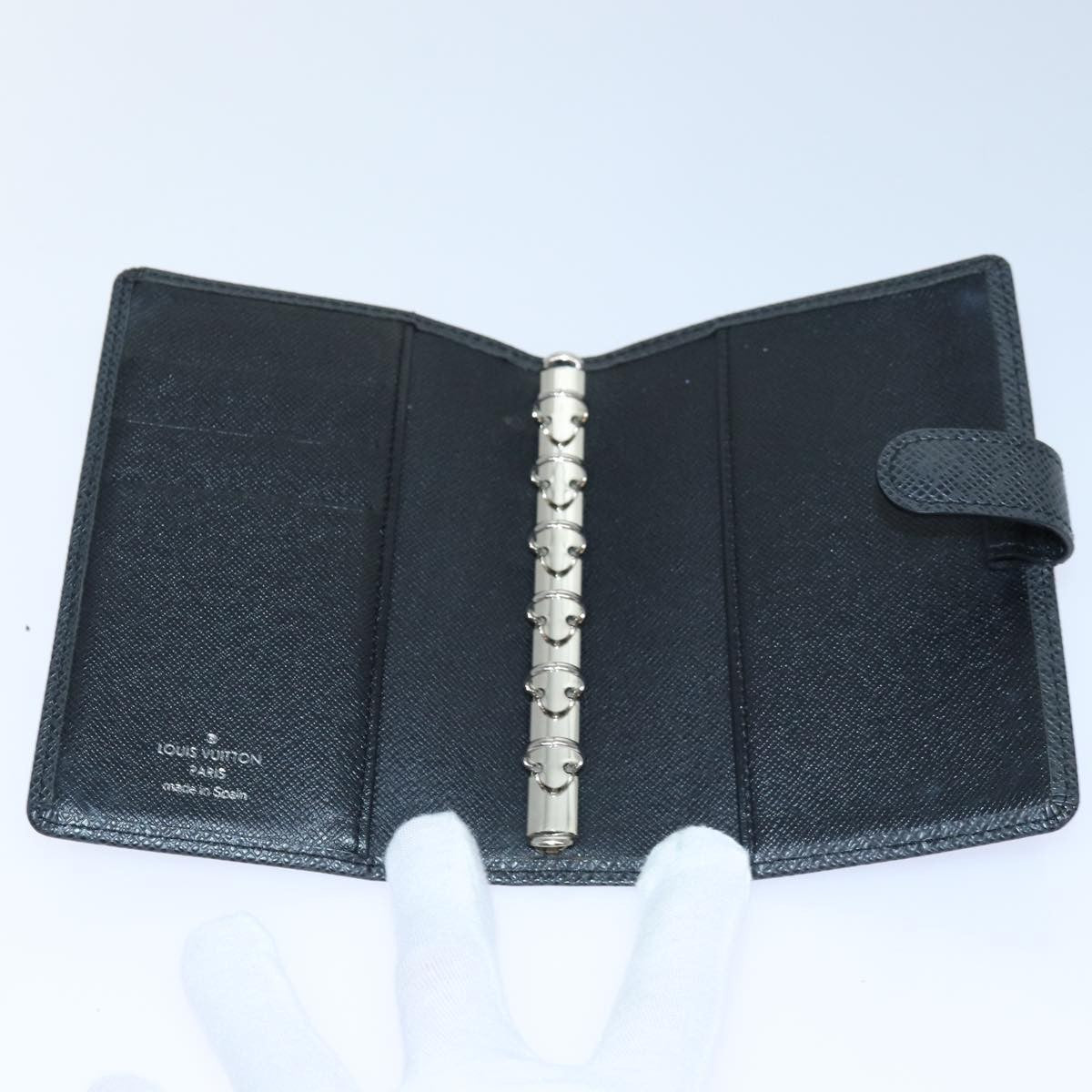 Louis Vuitton Agenda Cover Epi Leather, BLACK, LEATHER, Toiletry Case