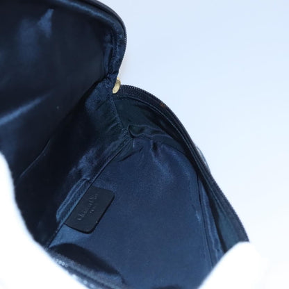 Christian Dior Vintage Saddle Coin Purse Diorissimo Canvas, NAVY, CANVAS, Wallets