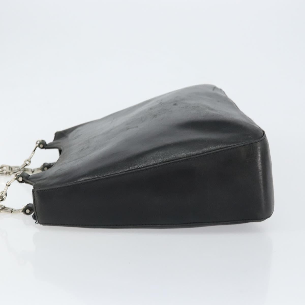 Bally Vintage Handbag Leather, BLACK, LEATHER, Handbag