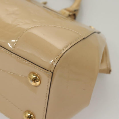 Louis Vuitton Santa Monica Handbag Monogram Vernis, BEIGE, PATENT_LEATHER, Handbag