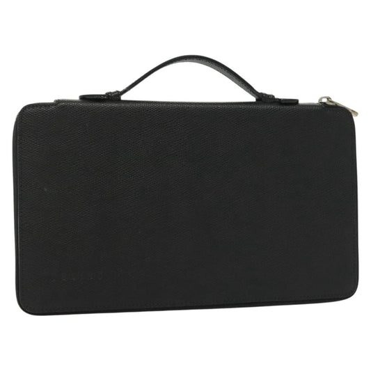 Celine Travel Organizer Leather, BLACK, LEATHER, Clutche & pouche