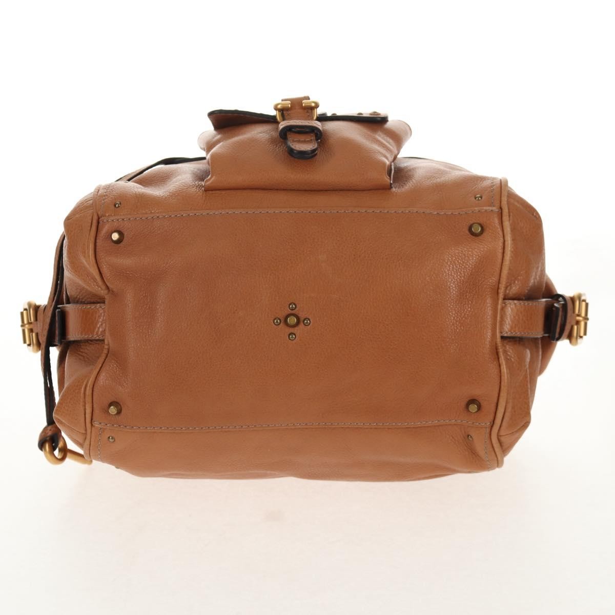 Chloe Paddington Lock Handbag Leather, BROWN, LEATHER, Shoulder bag