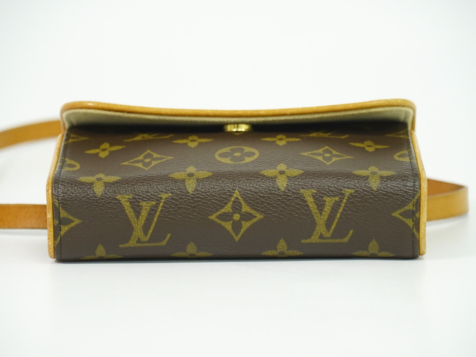 Louis Vuitton Florentine Waist Bag Monogram Canvas, BROWN, CANVAS, Clutche & pouche