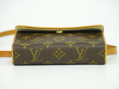 Louis Vuitton Florentine Waist Bag Monogram Canvas, BROWN, CANVAS, Clutche & pouche