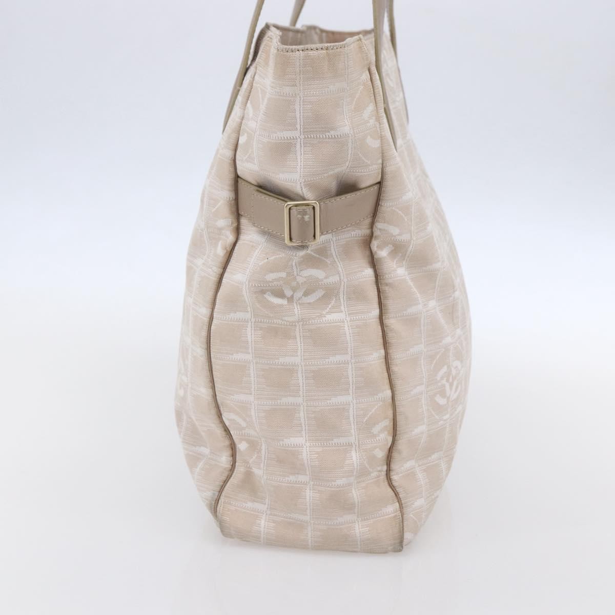 Chanel Travel Line Tote Nylon, BEIGE, NYLON, Tote bag