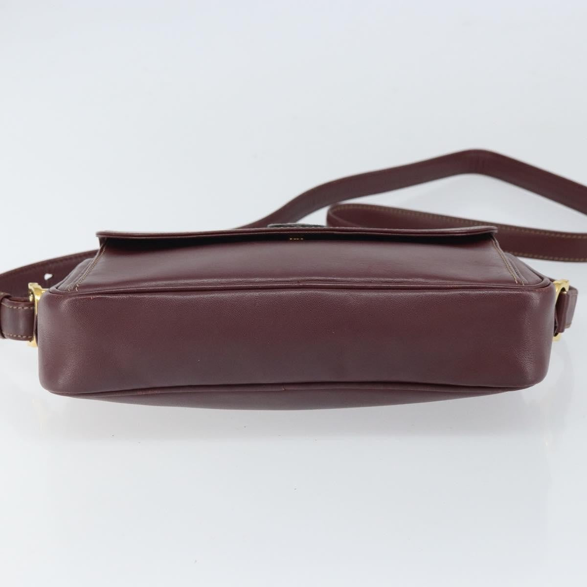 cartier Must de Cartier Shoulder Bag Leather, BURGUNDY, LEATHER, Shoulder bag