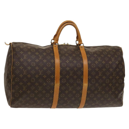 Louis Vuitton Keepall Bag Monogram Canvas, BROWN, CANVAS, Travel bag