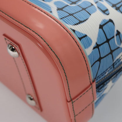 Louis Vuitton Alma Handbag Limited Edition Print Epi Leather, Blue, Leather, Handbag