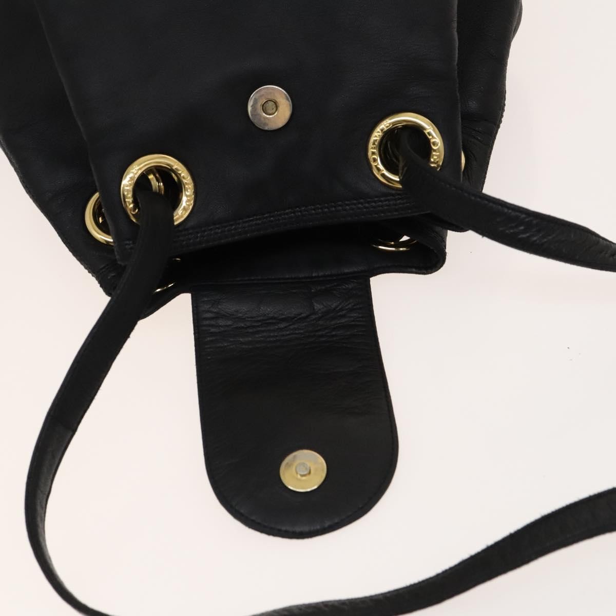 Loewe Anagram Shoulder Bag Leather, Black, Leather, Shoulder Bag