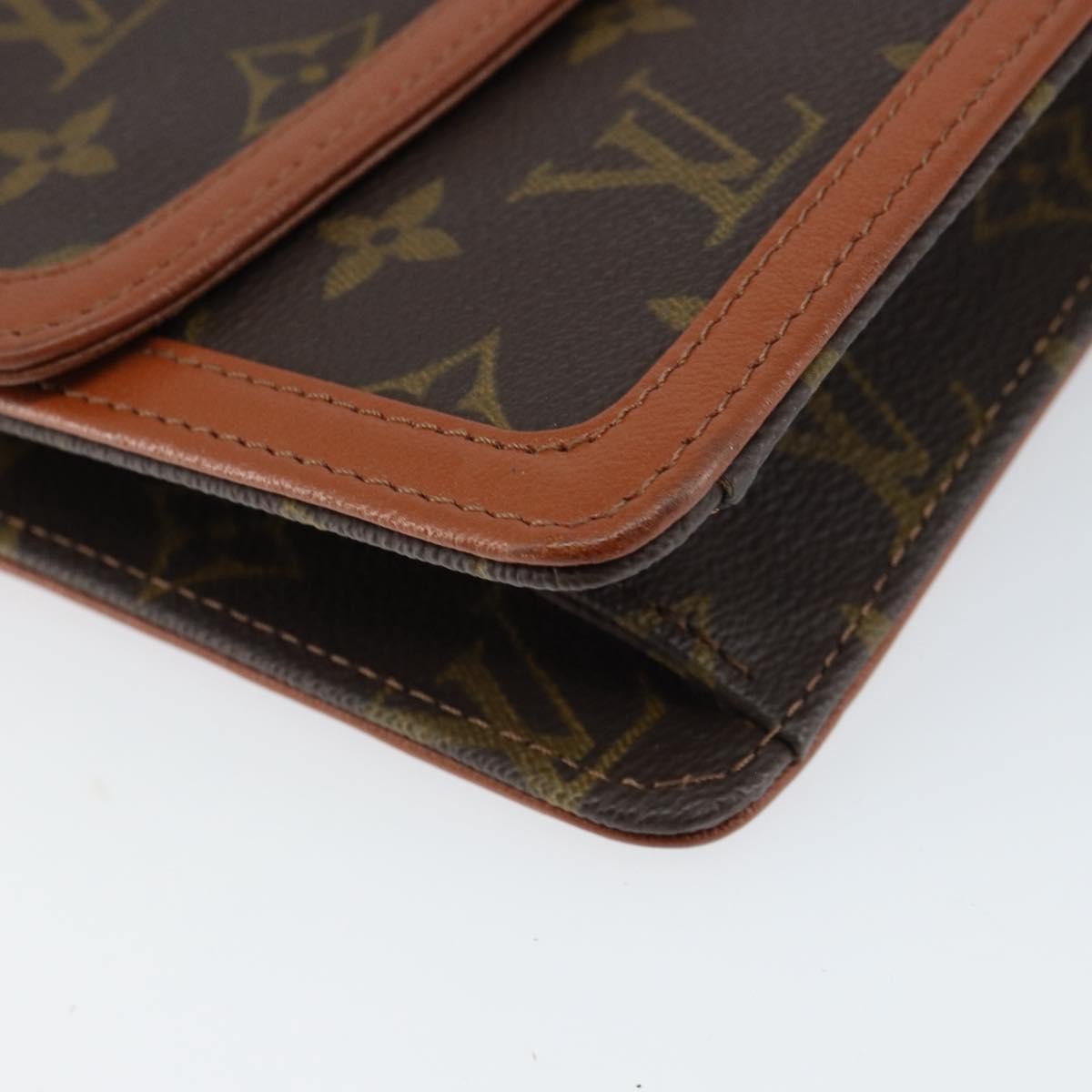 Louis Vuitton Dame Pochette Monogram Canvas, BROWN, CANVAS, Clutche & pouche