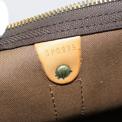 Louis Vuitton Keepall Bag Monogram Canvas, BROWN, CANVAS, Travel bag