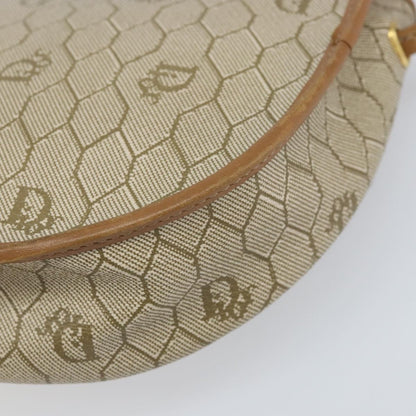Christian Dior Vintage Honeycomb Shoulder Bag Canvas, Beige, Canvas, Shoulder Bag
