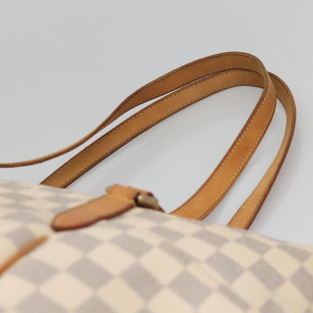 Louis Vuitton Totally Handbag Damier, WHITE, CANVAS, Tote bag