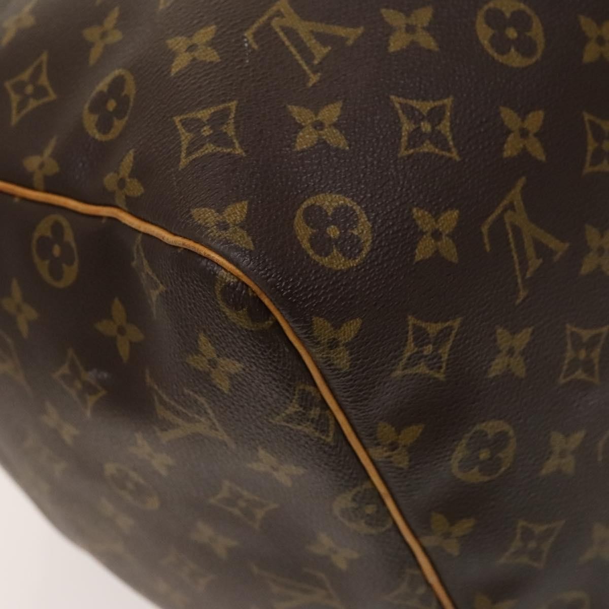 Louis Vuitton Keepall Bag Monogram Canvas, BROWN, CANVAS, Travel bag