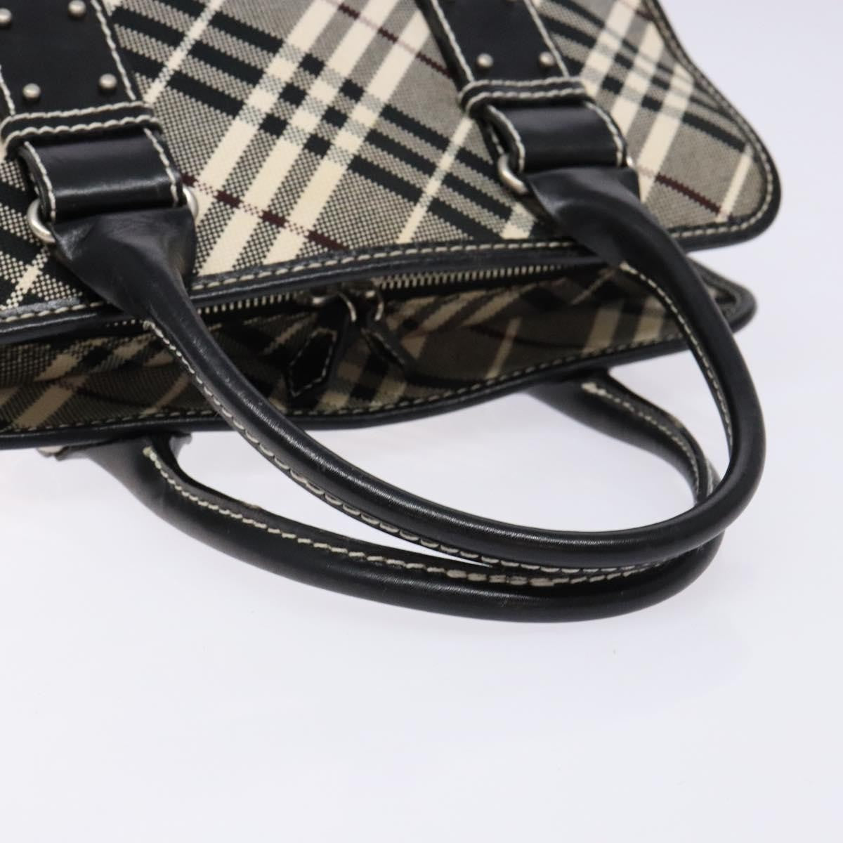 Burberry Belted handle handbag Nova check canvas, BLACK, CANVAS, Handbag