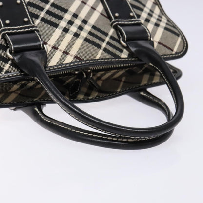 Burberry Belted handle handbag Nova check canvas, BLACK, CANVAS, Handbag