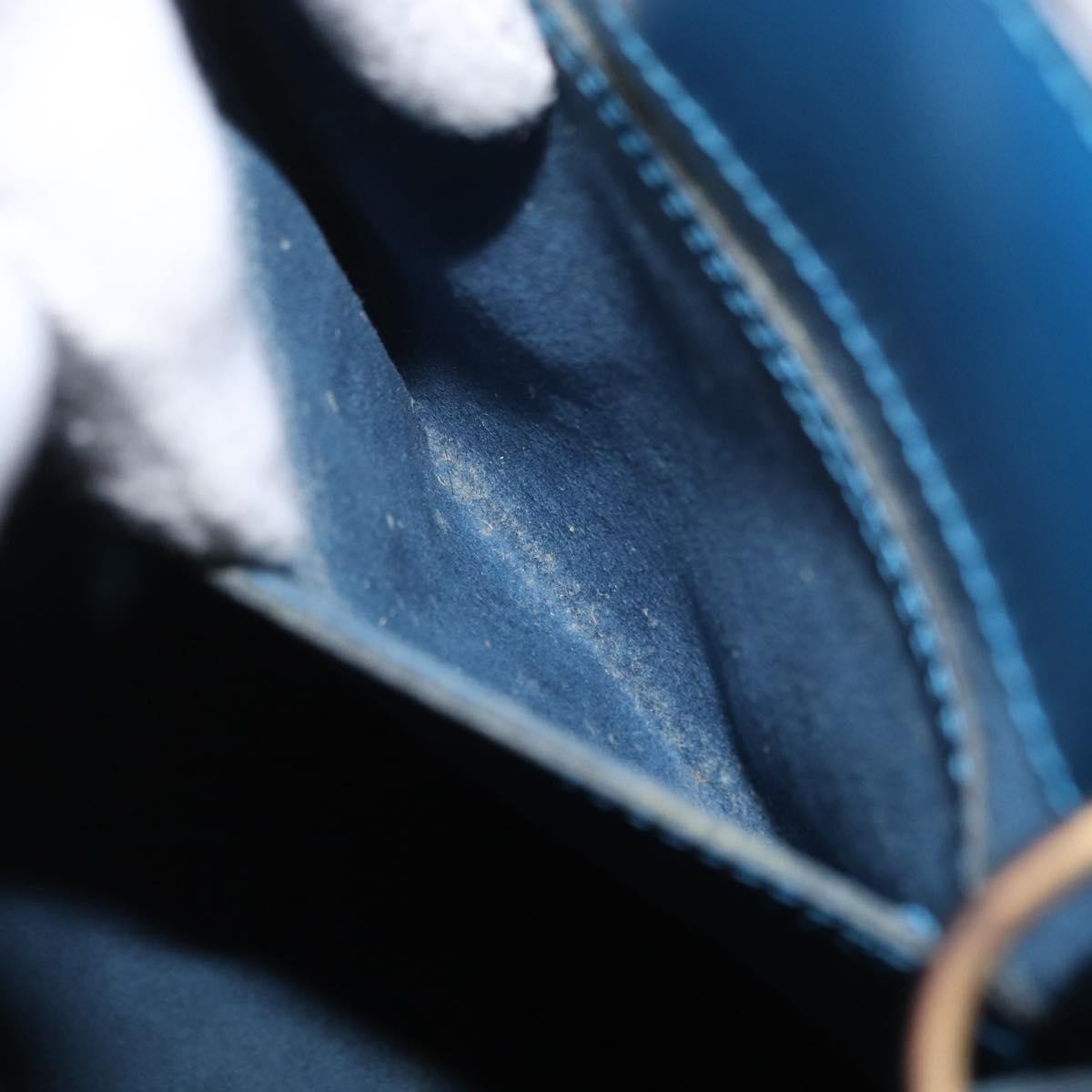 Louis Vuitton Cluny Shoulder Bag Epi Leather, BLUE, LEATHER, Shoulder bag