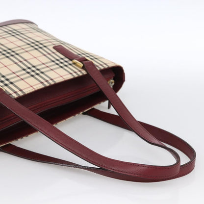Burberry Nova Check Tote Canvas and Leather, BEIGE, CANVAS, Tote bag