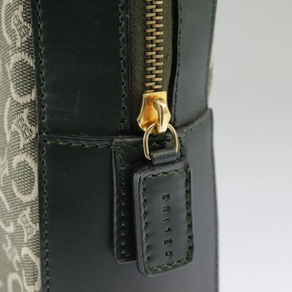 Celine C Macadam Handbag Canvas, Gray, Canvas, Handbag