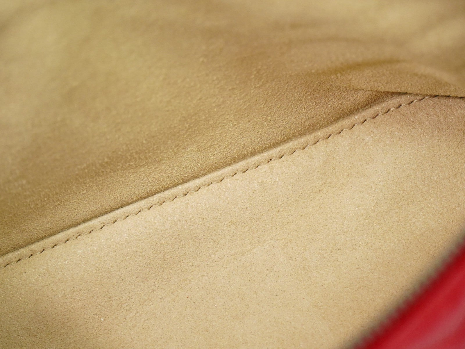 Gucci GG Marmont Shoulder Bag Leather, RED, LEATHER, Shoulder bag