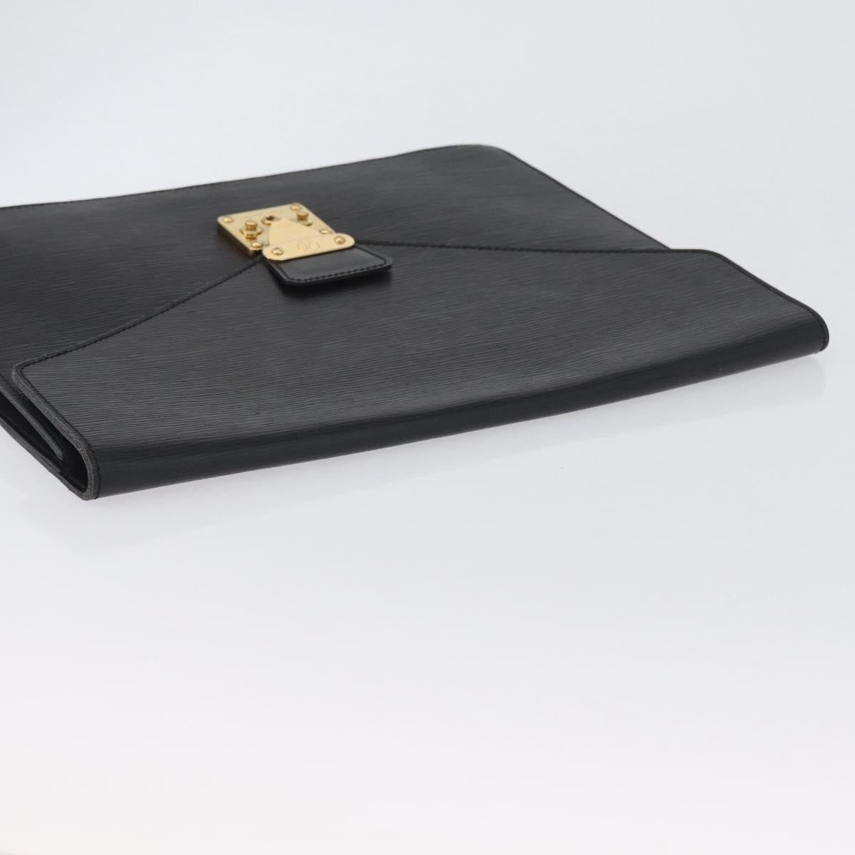 Louis Vuitton Porte-Documents Senateur Bag Epi Leather, BLACK, LEATHER, Briefcase