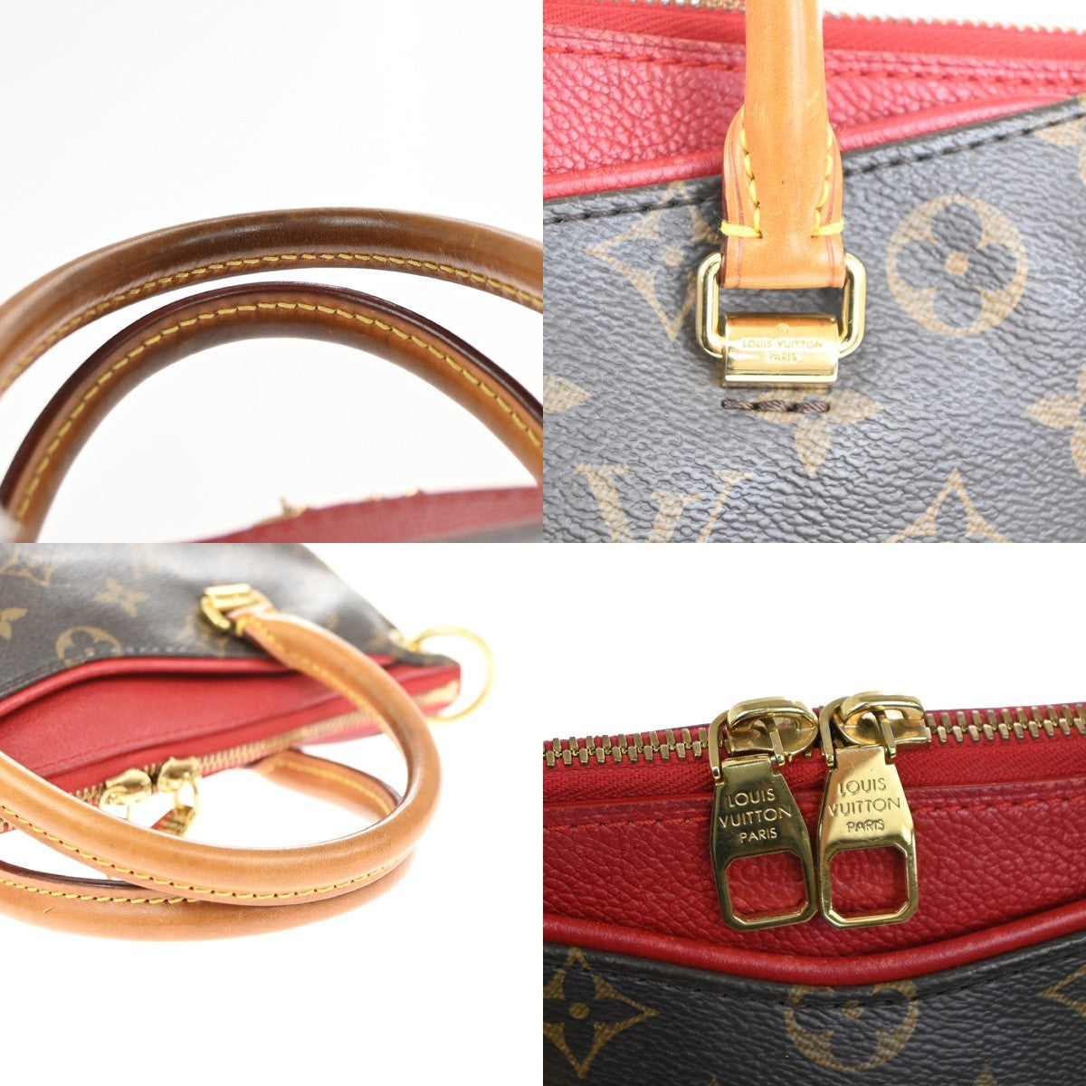 Louis Vuitton Pallas Tote Monogram Canvas with Leather, BROWN, CANVAS, Handbag