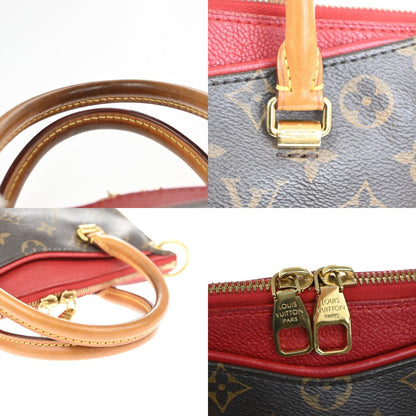 Louis Vuitton Pallas Tote Monogram Canvas with Leather, BROWN, CANVAS, Handbag