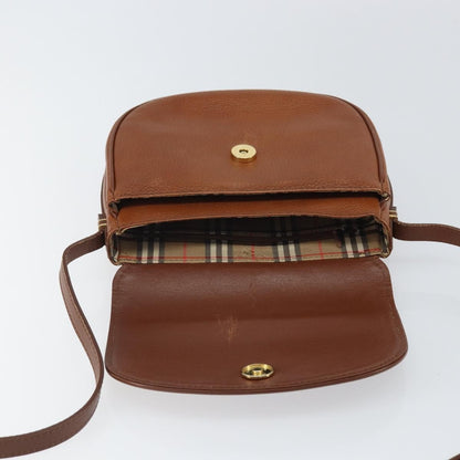 Burberry Vintage Shoulder Bag Leather, BROWN, LEATHER, Shoulder bag