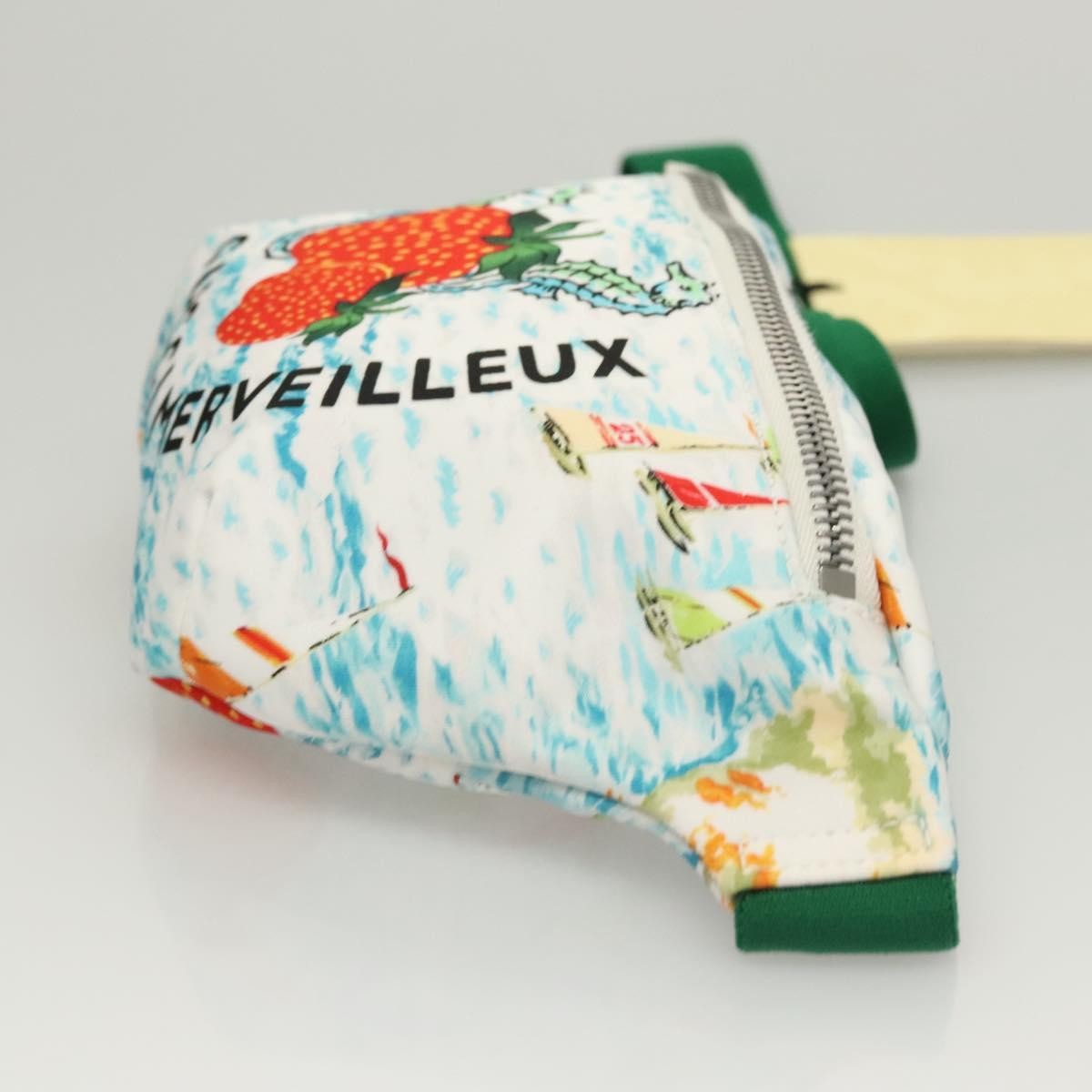 Gucci Merveilleux Belt Bag Printed Nylon, White, Nylon, Belt
