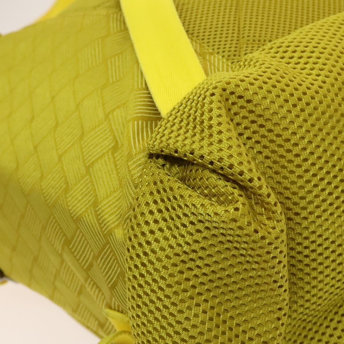 Bottega Veneta Vintage Backpack Nylon, Yellow, Nylon, Backpack