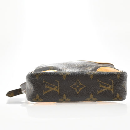 Louis Vuitton Danube Handbag Monogram Canvas, BROWN, CANVAS, Shoulder bag