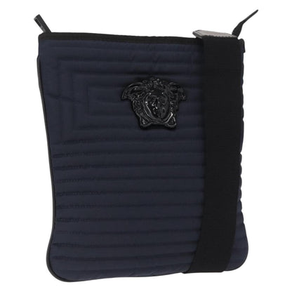 Versace Vintage Shoulder Bag Nylon, Navy, Nylon, Shoulder Bag