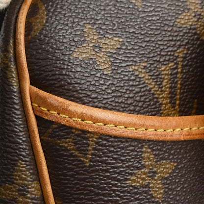 Louis Vuitton Deauville Handbag Monogram Canvas, BROWN, CANVAS, Handbag