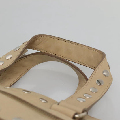 Celine Handbag Leather, BEIGE, LEATHER, Handbag