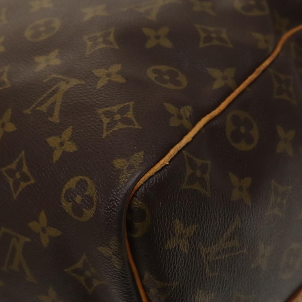Louis Vuitton Keepall Bandouliere Bag Monogram Canvas, BROWN, CANVAS, Travel bag