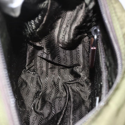 Prada Buckle Messenger Bag Tessuto, Green, Nylon, Shoulder Bag